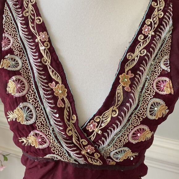 Karma Highway Embellished Backless Top - Picture 2 of 5